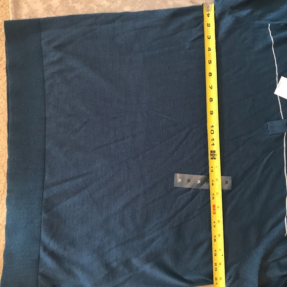 MICHEAL KORS 3 BUTTON OCEAN BLUE POLO - Picture 7 of 8